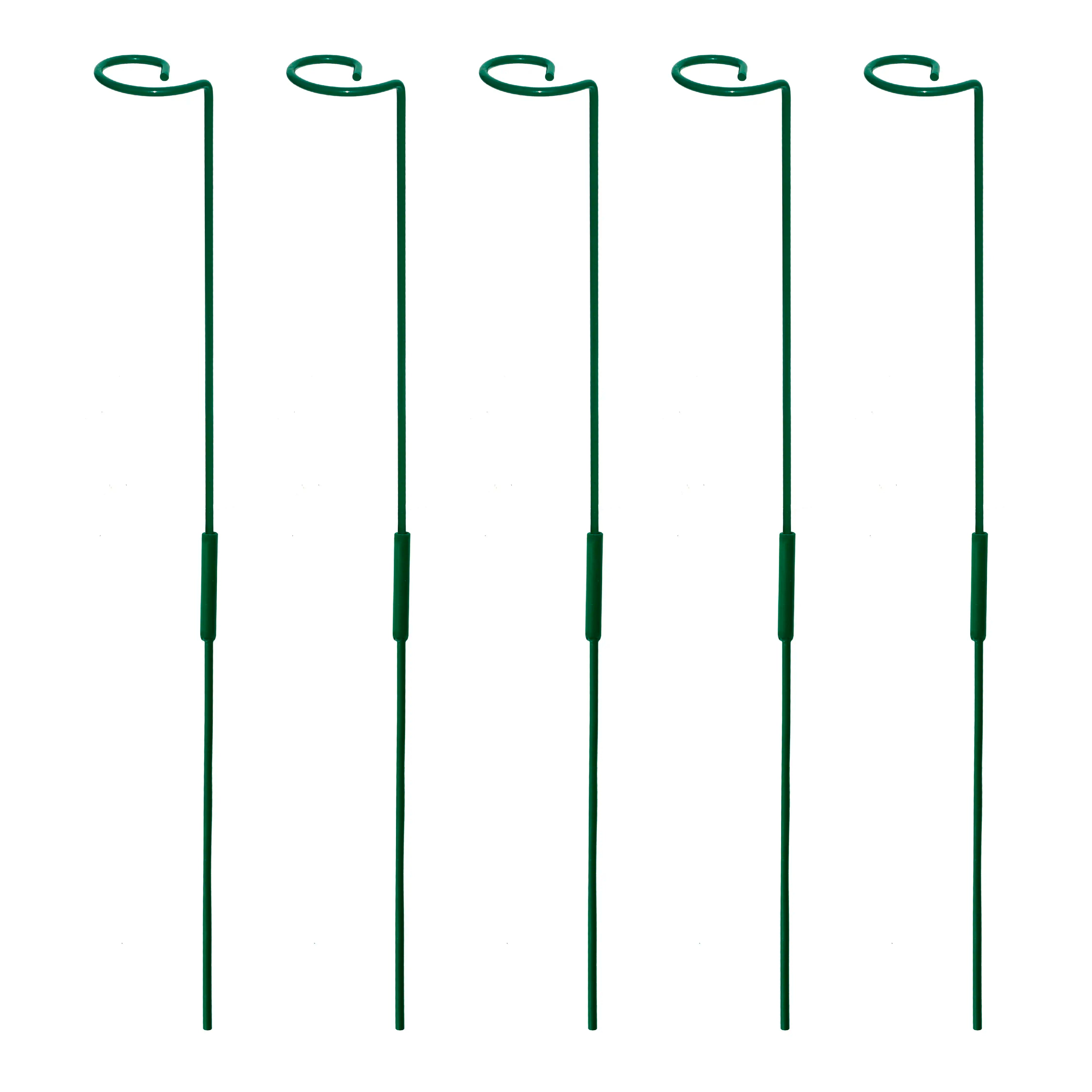 Garden Stakes - Metal Plant Support Sticks Gardening Accessories Urban Plant Pack of 5 32 Inch 
