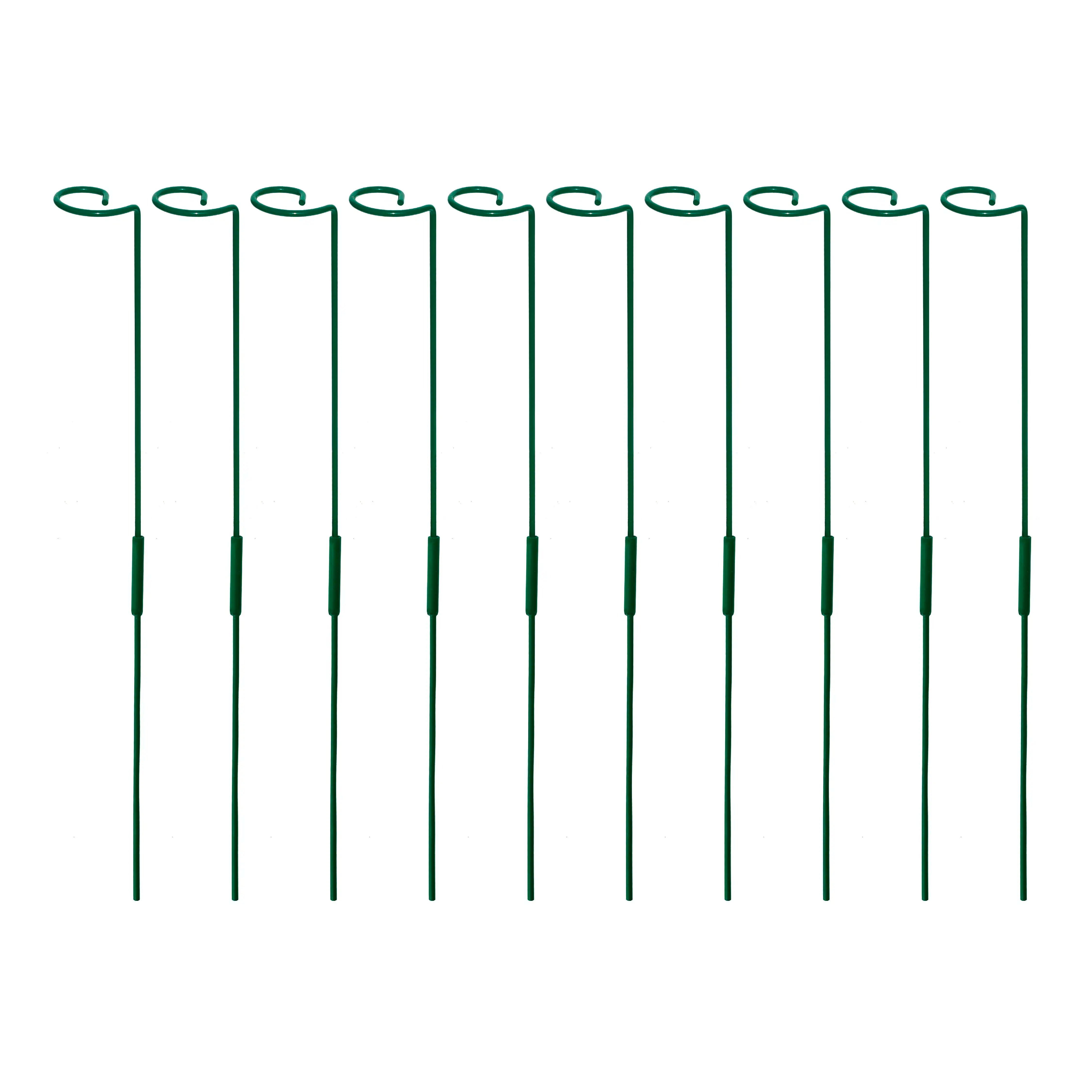 Garden Stakes - Metal Plant Support Sticks Gardening Accessories Urban Plant Pack of 10 32 Inch 