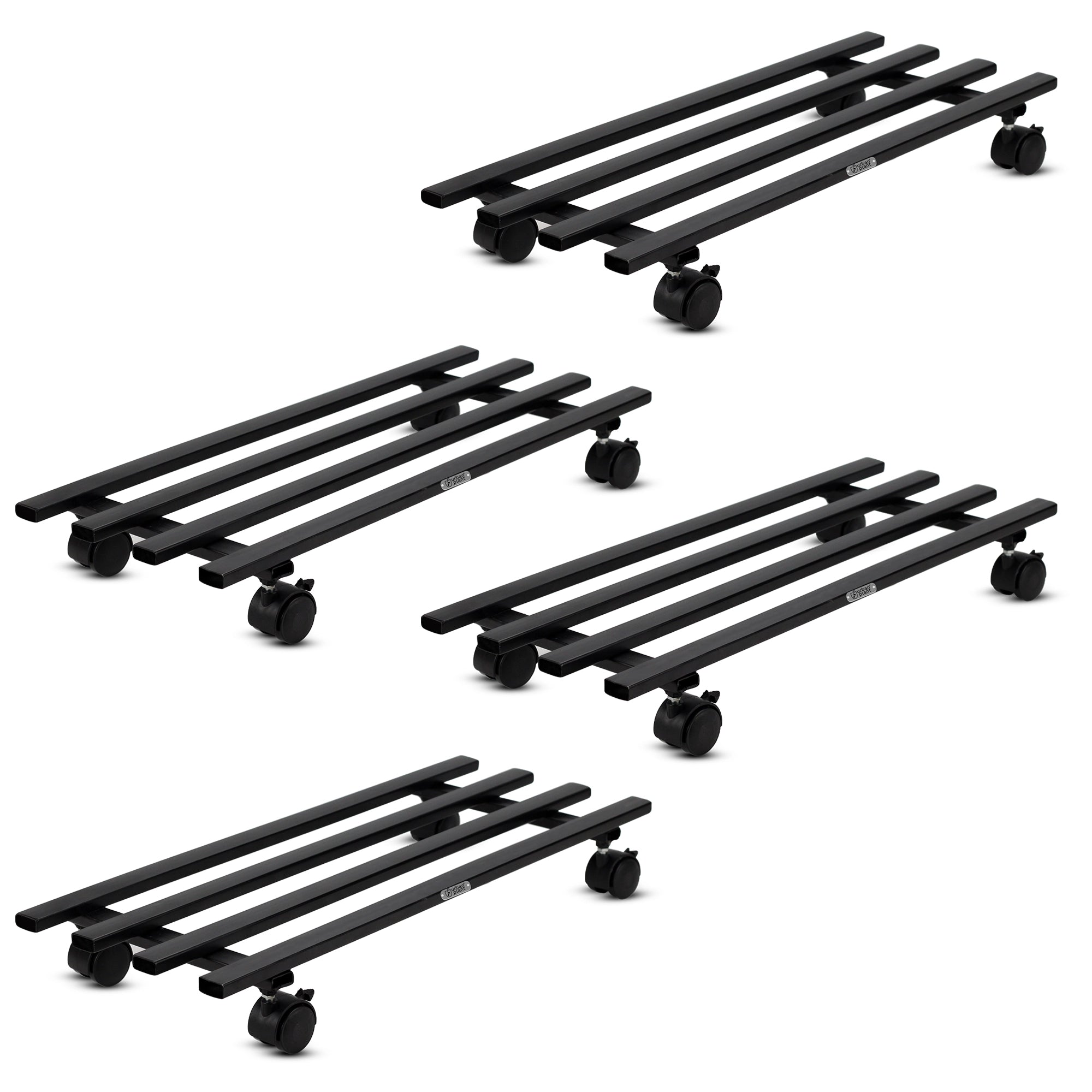 Urban Plant Caddy with Wheel - Heavy Duty Wheel Plant Stand Urban Plant Rectangular 4 