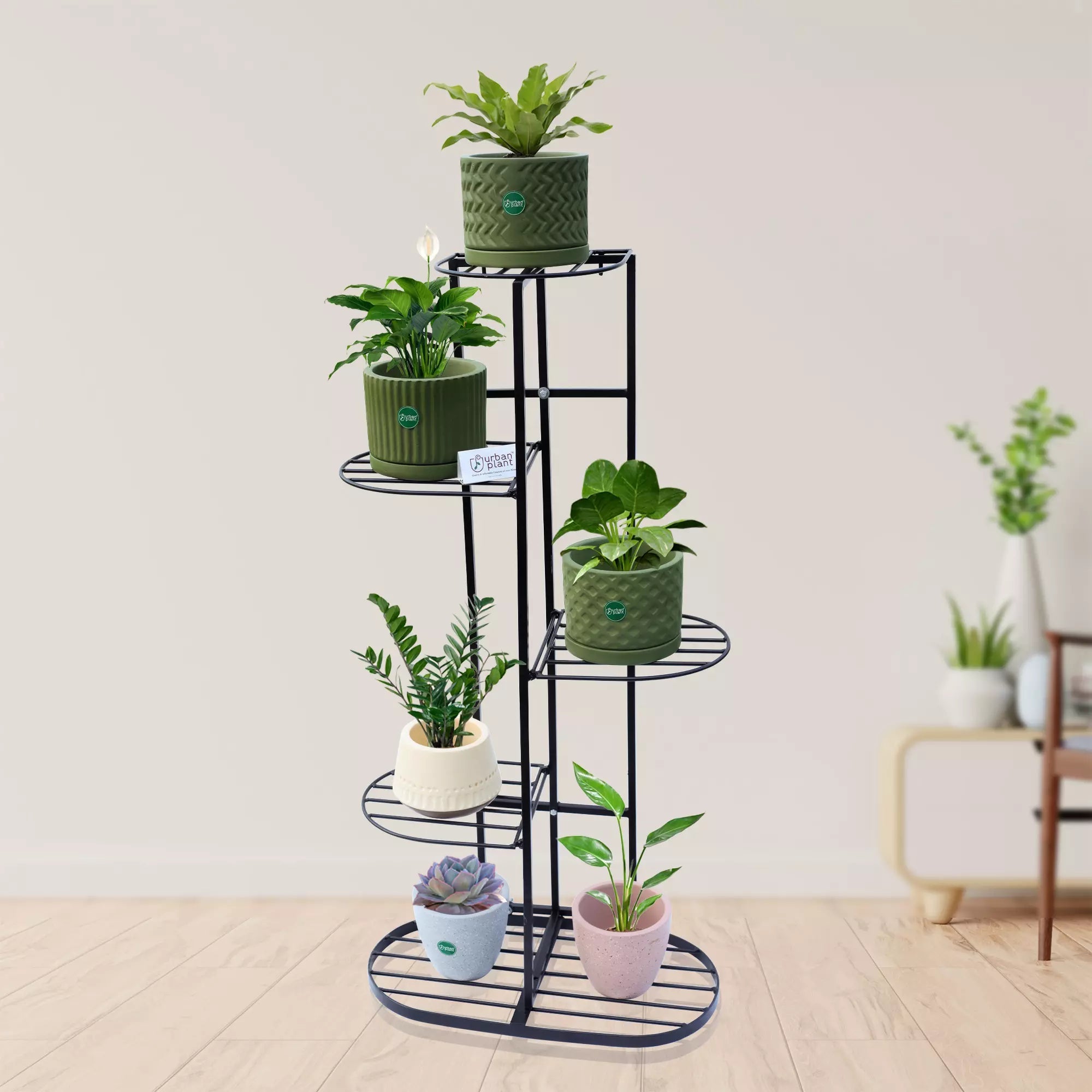 Urban Plant Vertical 6 Tier Stand Urban Plant Black 