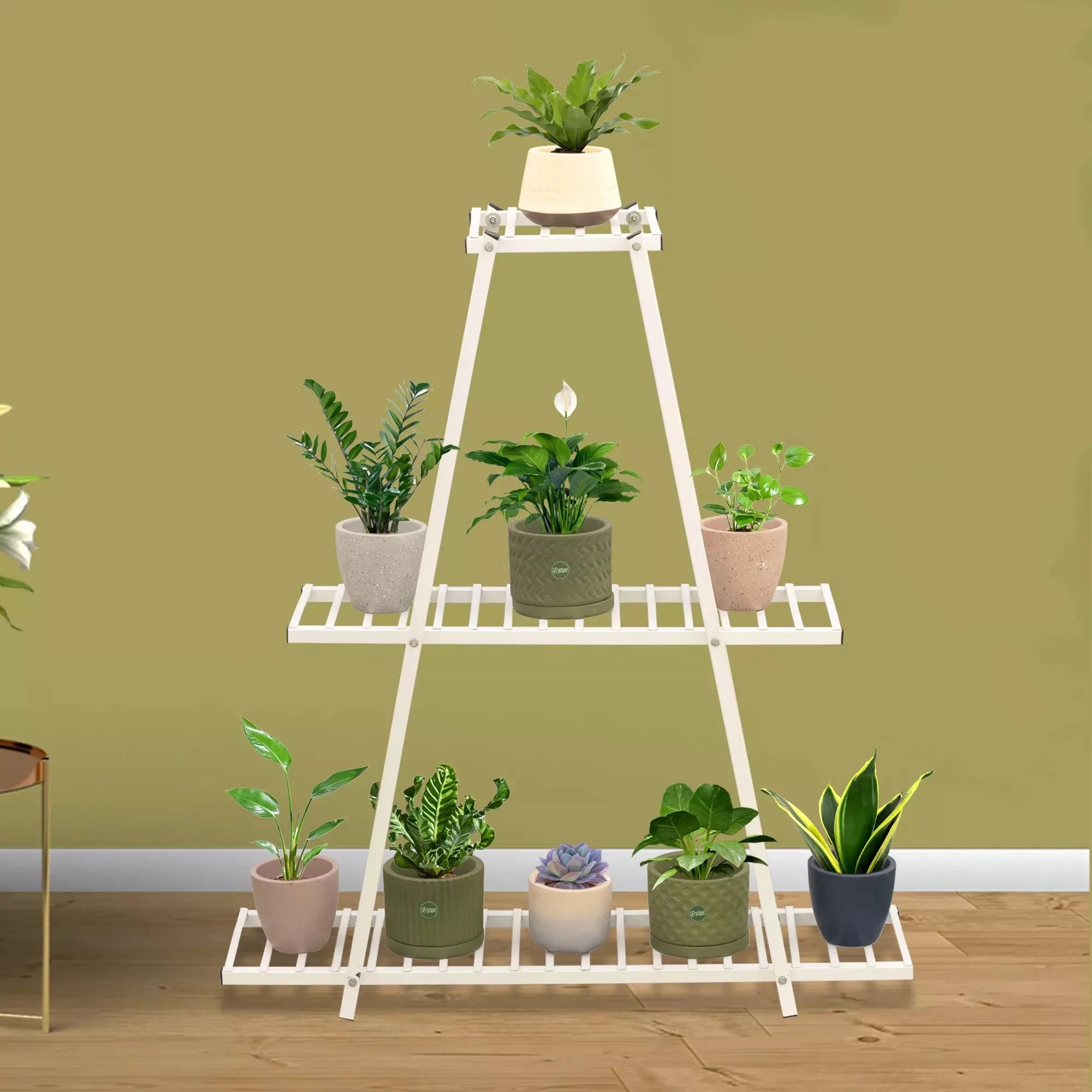 Urban Plant Ascent Three-Tier Plant Stand (White) Urban Plant 