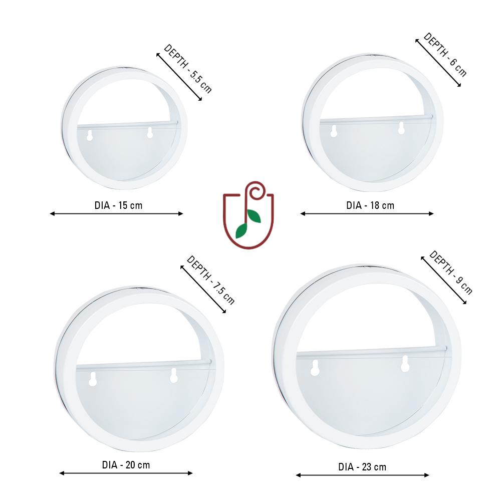 Buy Circular Wall Hanging Metal Planters Online-Set of 4 Wall Hanging Planter Urban Plant 