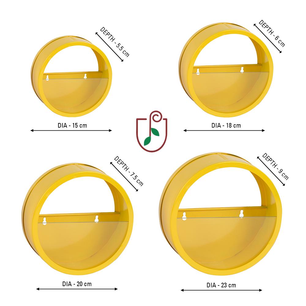 Buy Circular Wall Hanging Metal Planters Online-Set of 4 Wall Hanging Planter Urban Plant 
