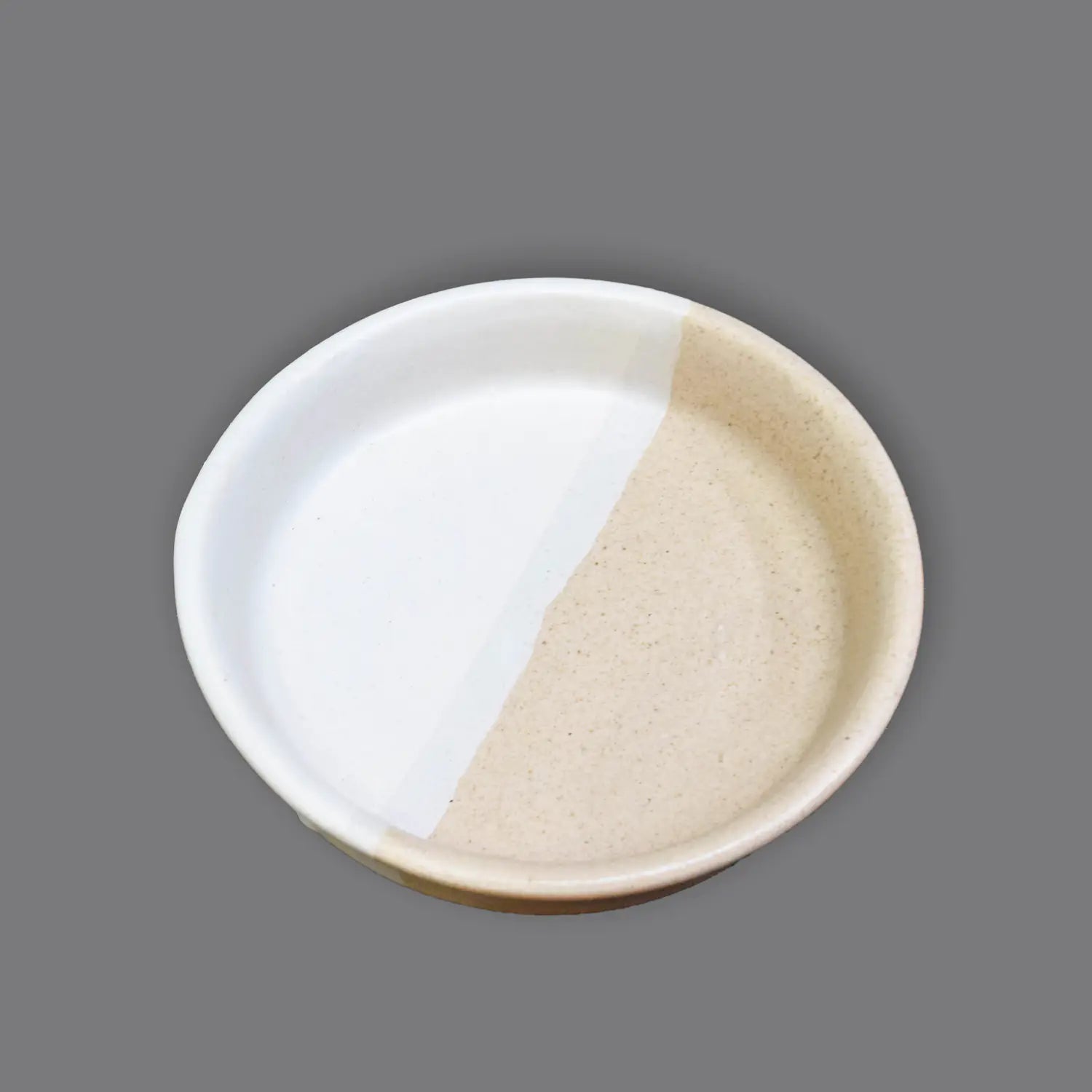 Dual Color Planter with Saucer Base Ceramic Planters Urban Plant 