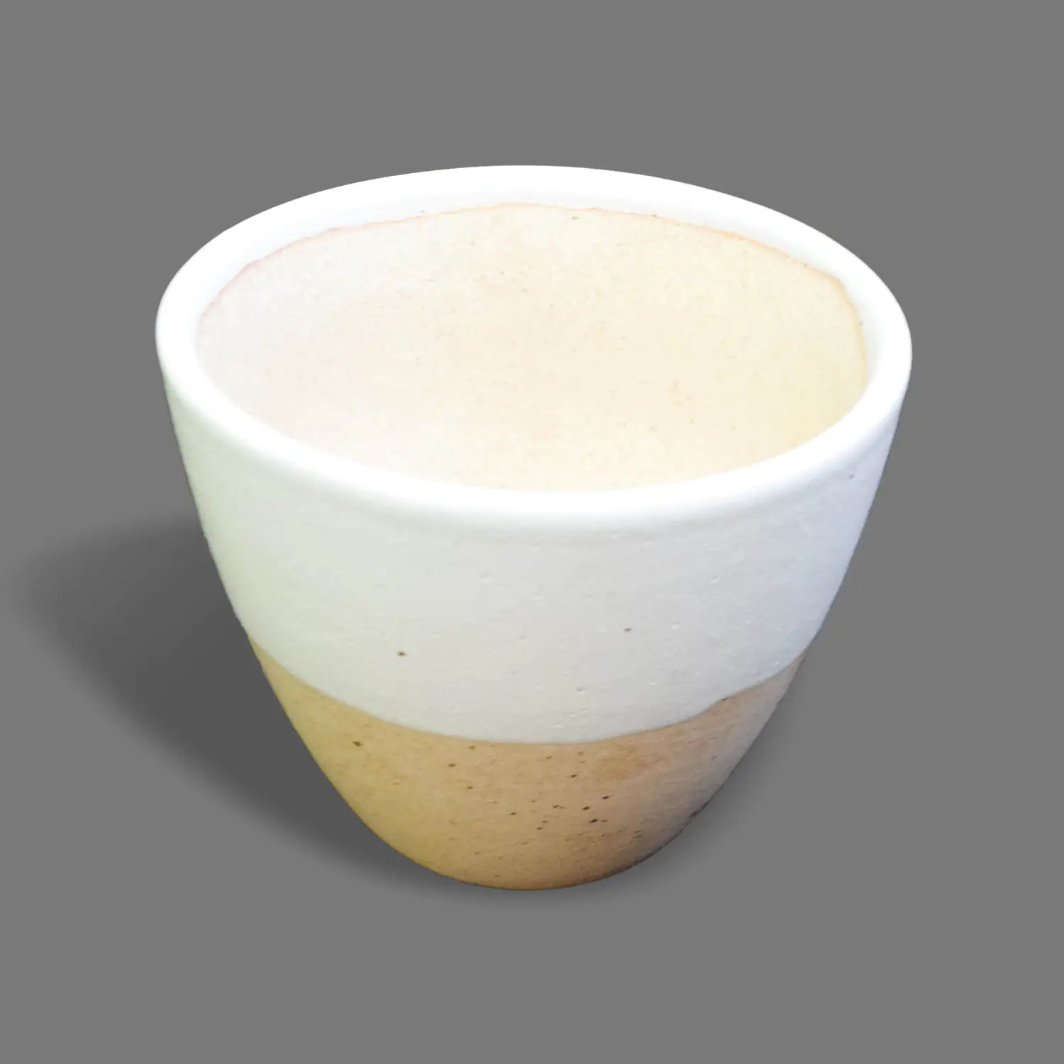 Dual Color Planter with Saucer Base Ceramic Planters Urban Plant 