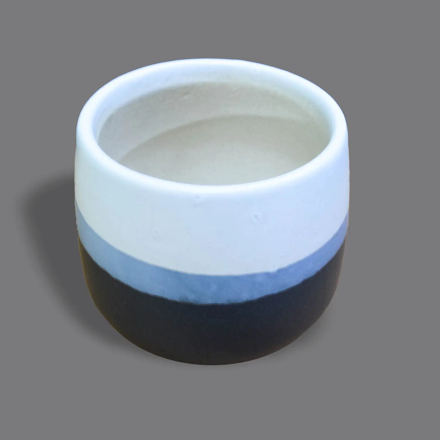 Blue Planter with Saucer Base Ceramic Planters Urban Plant 