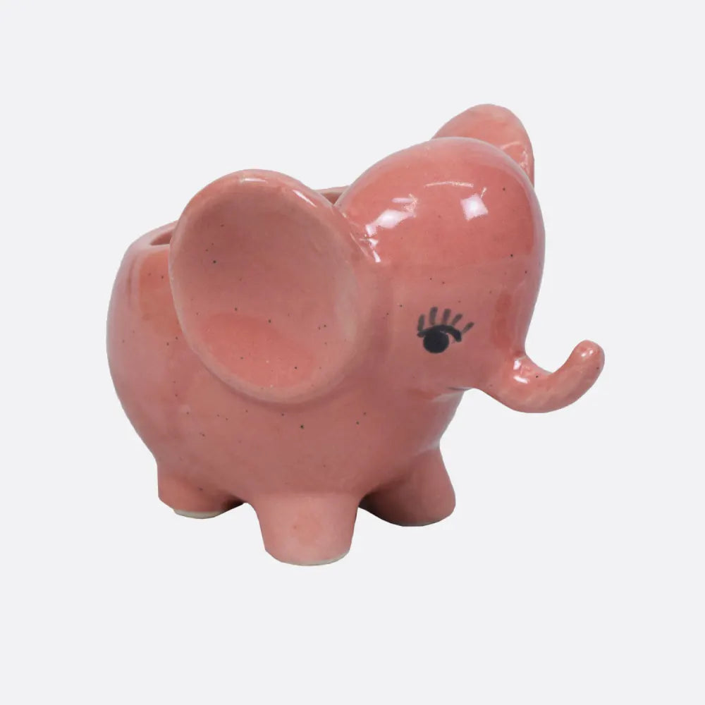 Mini Elephant Planter Ceramic Planters Urban Plant Pink 