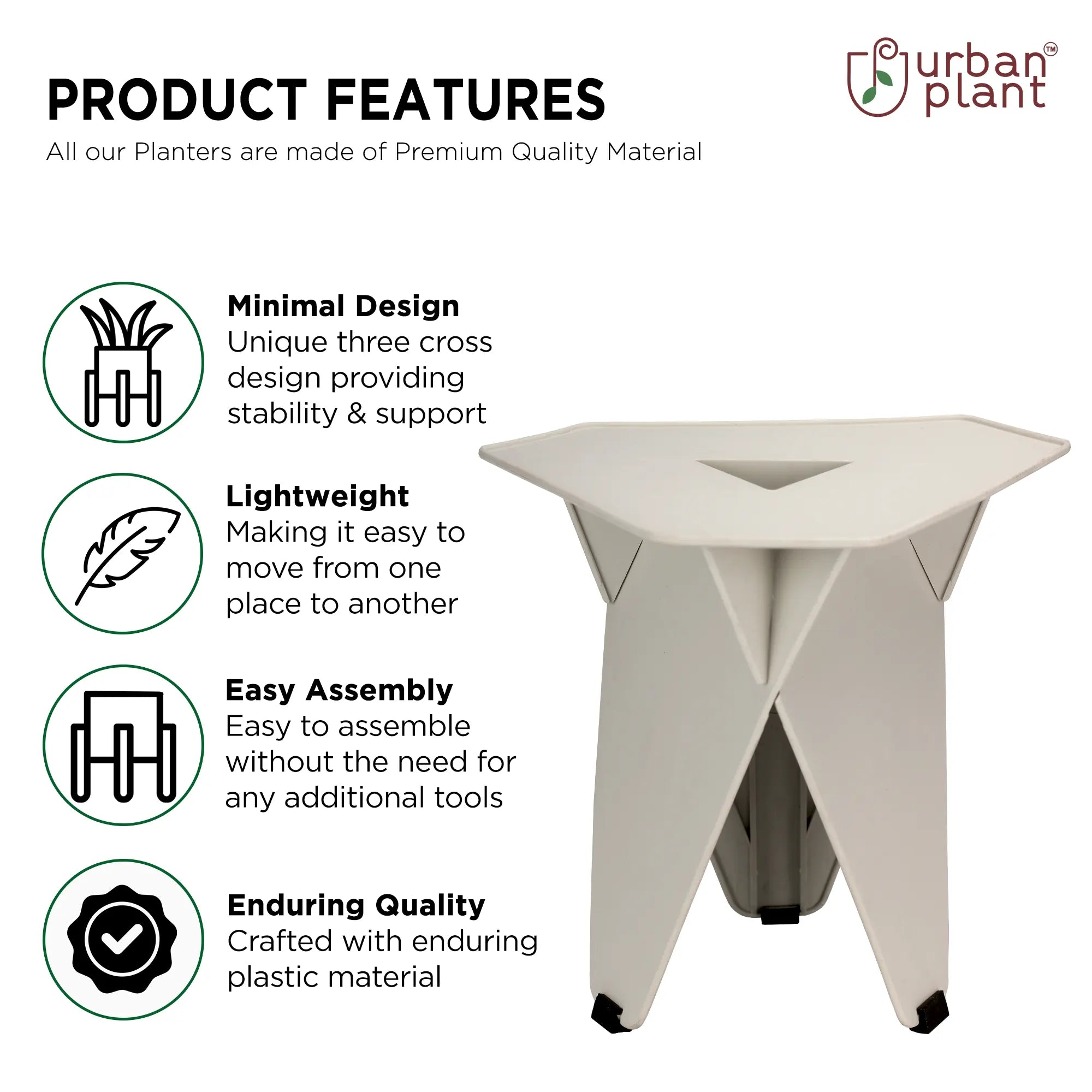 Elegant Wedge Side Table for 10" Systems
