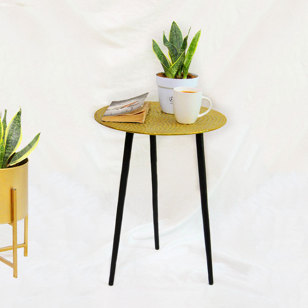 Metal Side Table for Flower Pot/Vase (1256) Urban Plant Gold 