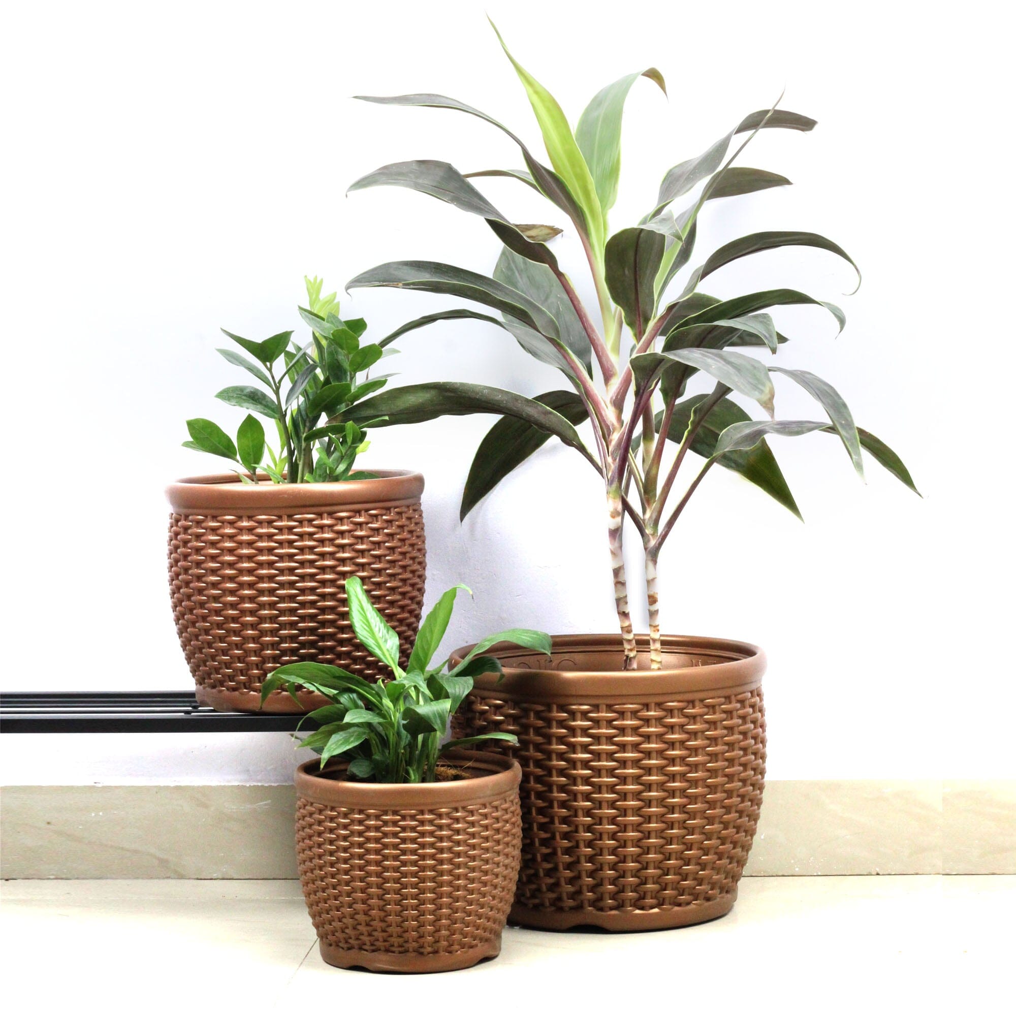 Urban Plant Mat Classy Planters (Set of 3) Urban Plant Brown 