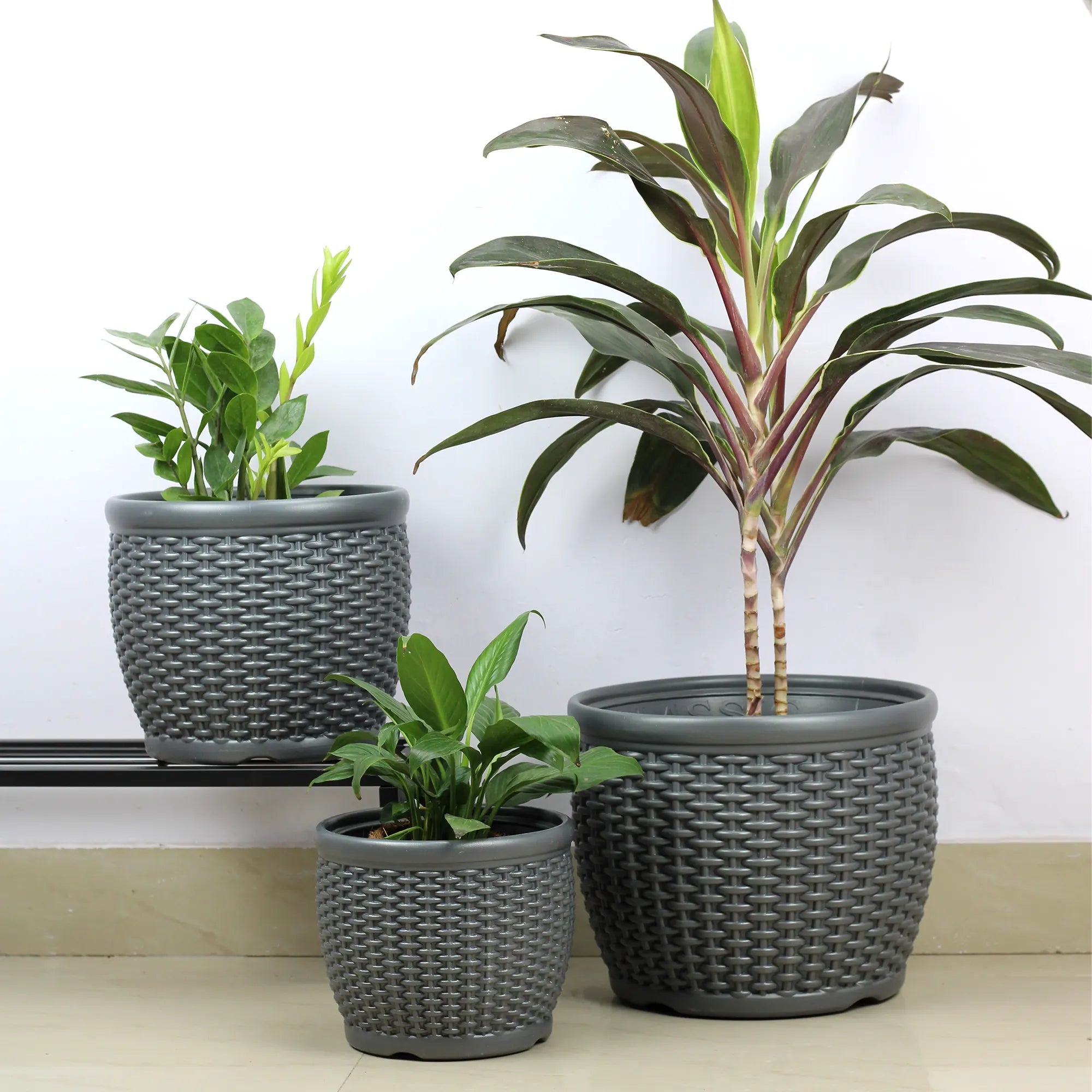 Urban Plant Mat Classy Planters (Set of 3) Urban Plant Gray 