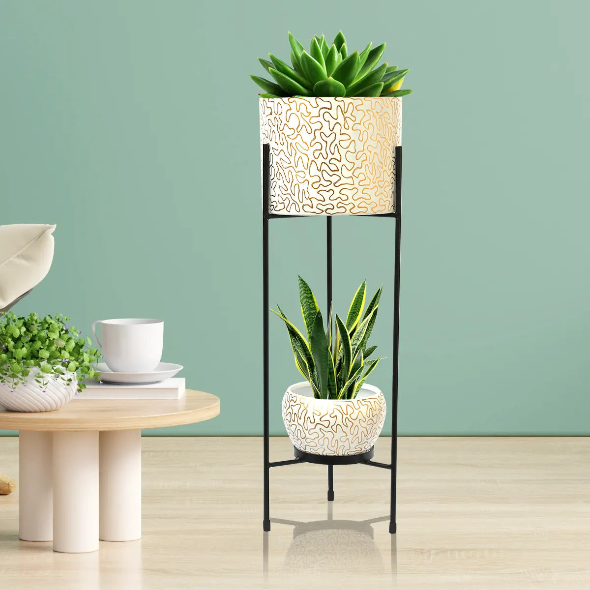 Plant table white deals