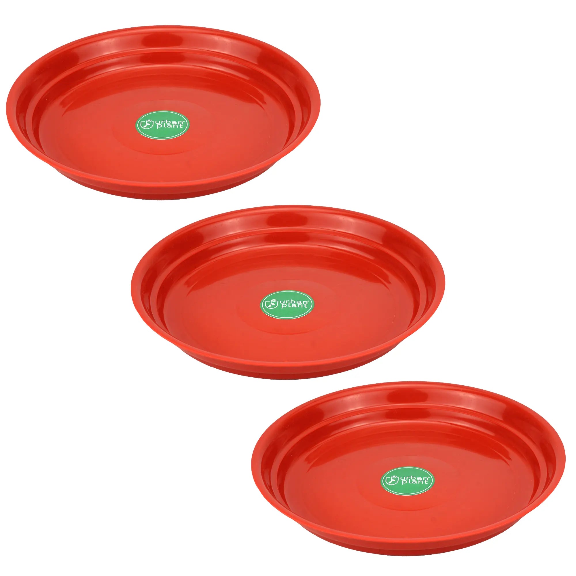 Urban Plant Round Bottom Tray (Plate/Saucer) for All Type of Pots Urban Plant 10 Inch Set of 3 