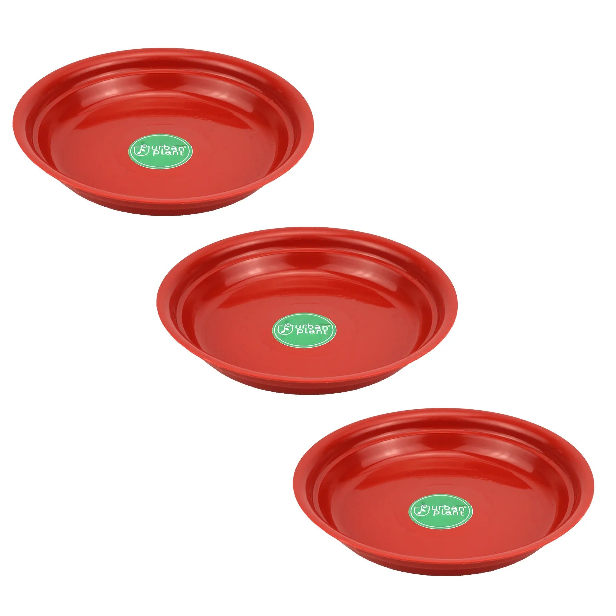 Urban Plant Round Bottom Tray (Plate/Saucer) for All Type of Pots Urban Plant 6 Inch Set of 3 