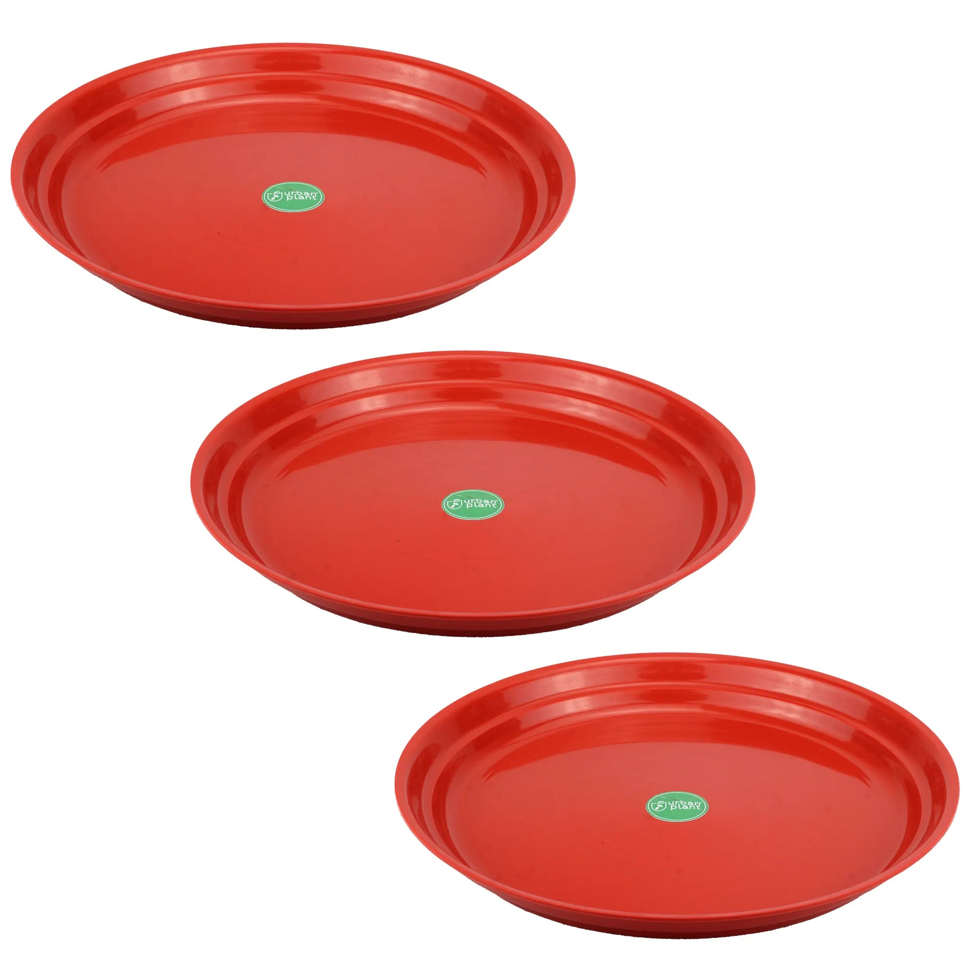Urban Plant Round Bottom Tray (Plate/Saucer) for All Type of Pots Urban Plant 12 Inch Set of 3 